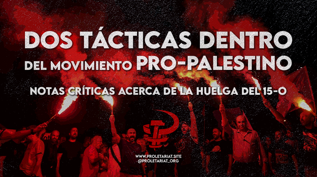 Dos tácticas dentro del movimiento pro-palestino: Notas críticas acerca de la huelga del 15-O.